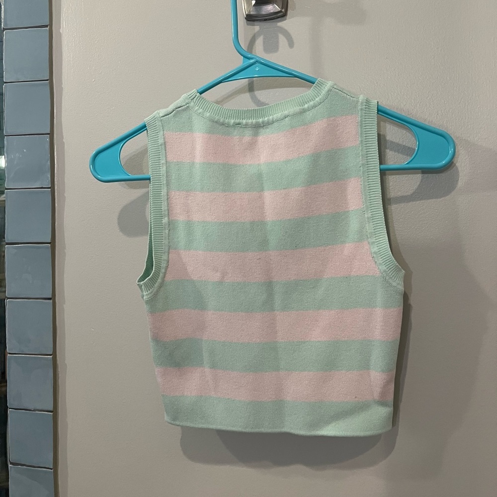 Zara Cropped Knit Tank